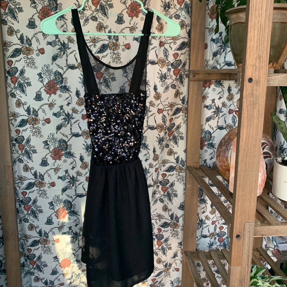 Forever 21 sequined little black dress